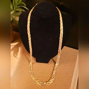 Vintage gold braided Premier necklace